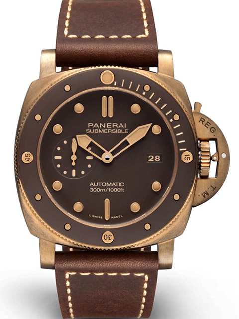 沛纳海968高仿表价格 vs厂表沛纳海PAM00968 青铜男士手表